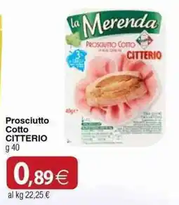 Docks Cash&Carry Prosciutto Cotto Citterio offerta