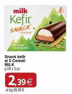 Docks Cash&Carry milk Kefir SNACK ai 5 Cereali offerta