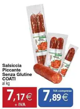 Docks Cash&Carry Salsiccia Piccante Senza Glutine COATI offerta