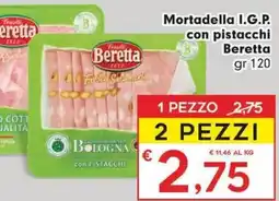 DeSpar Express Mortadella I.G.P. con pistacchi Beretta offerta