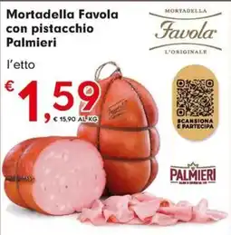DeSpar Express Mortadella Favola con pistacchio Palmieri offerta