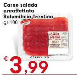 DeSpar Express Carne salada preaffettata Salumificio Trentino offerta