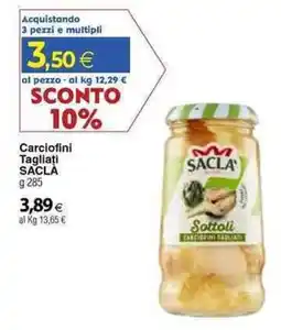Docks Cash&Carry Carciofini Tagliati Sacla offerta