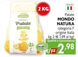 Eurospesa Patate Mondo Natura offerta