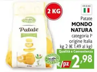 Eurospesa Patate Mondo Natura offerta