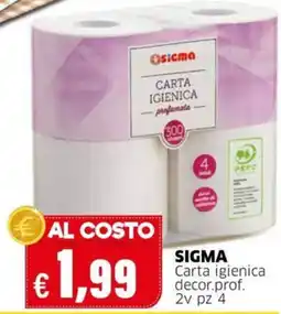 Mercati Alimentari Carta igienica decor.prof. Sigma offerta
