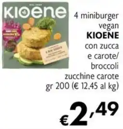 Eurospesa 4 miniburger vegan KIOENE offerta