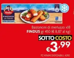 Eurospesa Bastoncini di merluzzo Findus offerta