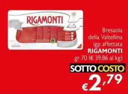 Eurospesa Bresaola della Valtellina igp affettata Rigamonti offerta