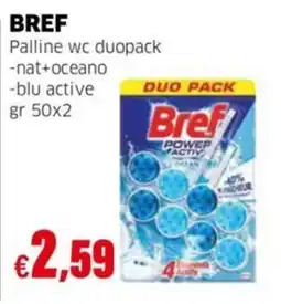 Mercati Alimentari Bref Palline wc duopack offerta