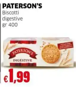 Mercati Alimentari Paterson's biscotti digestive offerta