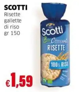 Mercati Alimentari Scotti risette gallette di riso offerta