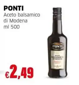 Mercati Alimentari Aceto balsamico di Modena Ponti offerta