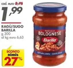 Italmark Ragù alla bolognese Barilla offerta