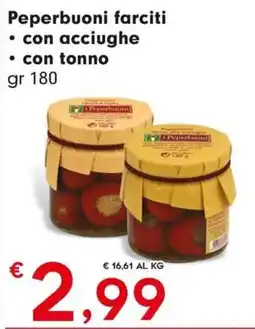 DeSpar Express Peperbuoni farciti con acciughe con tonno offerta