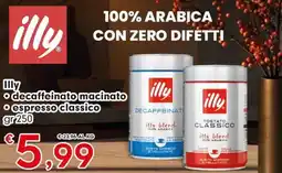 DeSpar Express Illy decaffeinato macinato espresso classico offerta