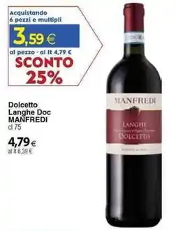 Docks Cash&Carry Dolcetto Langhe Doc MANFREDI offerta