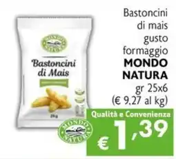 Eurospesa Bastoncini di Mais Mondo Natura offerta