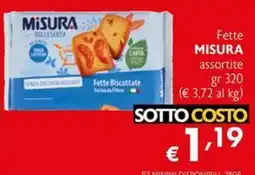 Eurospesa Fette biscottate Misura offerta