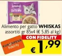 Eurospesa Alimento per gatto Whiskas offerta