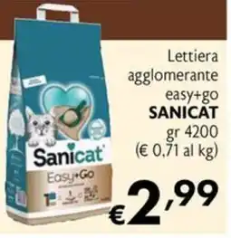 Eurospesa Lettiera agglomerante easy+go SANICAT offerta