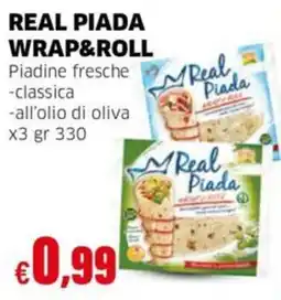 Mercati Alimentari Real Piada Wrap&Roll offerta