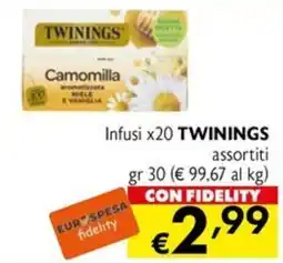 Eurospesa Infusi Twinings assortiti offerta
