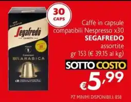 Eurospesa Caffè in capsule compatibili Nespresso Segafredo offerta
