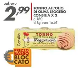 Italmark Tonno all'olio di oliva leggero Consilia offerta