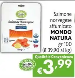 Eurospesa Salmone Norvegese affumicato Mondo Natura offerta