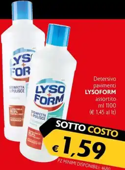 Eurospesa Detersivo pavimenti LYSOFORM offerta