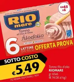 Eurospesa Tonno filodolio Riomare offerta
