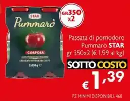 Eurospesa Passata di pomodoro Pummarò STAR offerta