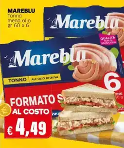 Mercati Alimentari Tonno all'olio di oliva Mareblu offerta