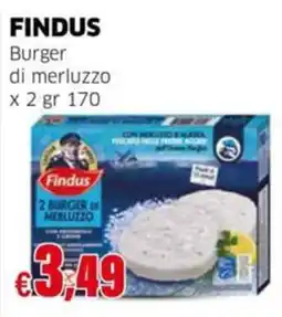 Mercati Alimentari Findus Burger di merluzzo offerta