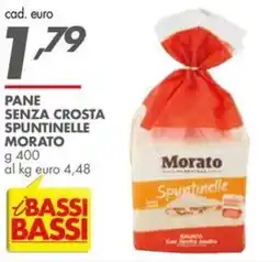 Italmark Pane senza crosta spuntinelle Morato offerta