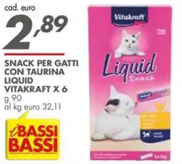 Italmark Snack per gatti con taurina liquid vitakraft offerta