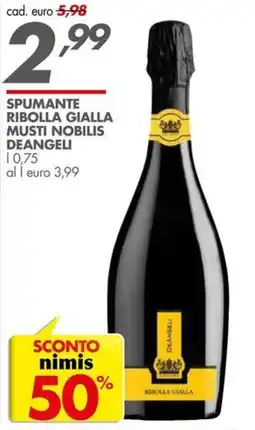Italmark Spumante Ribolla Gialla Musti Nobilis Deangeli offerta