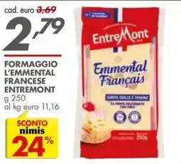 Italmark Formaggio l'emmental francese entremont offerta