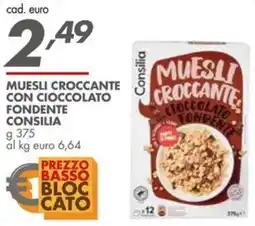 Italmark Muesli croccante con cioccolato fondente Consilia offerta