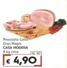 Italy Cash Prosciutto Cotto Gran Magro Casa Modena offerta