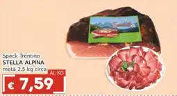 Italy Cash Speck Trentino Stella Alpina offerta
