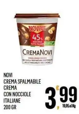 Vibian Novi crema spalmabile crema con nocciole italiane offerta