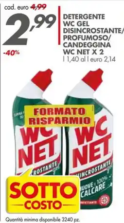 Italmark Detergente WC gel disincrostante profumoso candeggina WC Net offerta