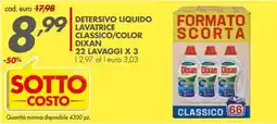 Italmark Detersivo liquido lavatrice classico Dixan offerta