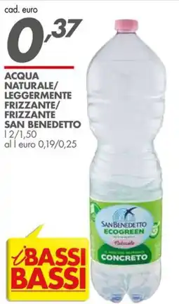 Italmark Acqua naturale San Benedetto offerta