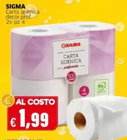 Mercati Alimentari Carta igienica decor.prof. Sigma offerta