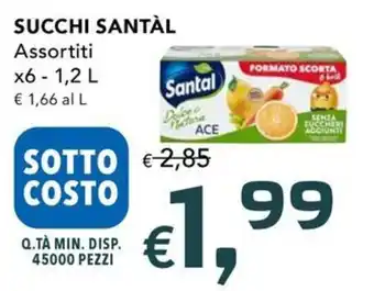Succhi Santal assortiti