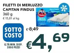 Migross Supermercati e Market Filetti di merluzzo capitán Findus offerta
