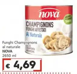 Italy Cash Funghi Champignons Al Naturale NOVA offerta